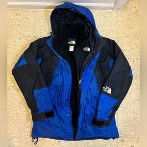 Vintage 90s The North Face Goretex Mountain Guide Parka Jacket L/G + Blk Fleece
